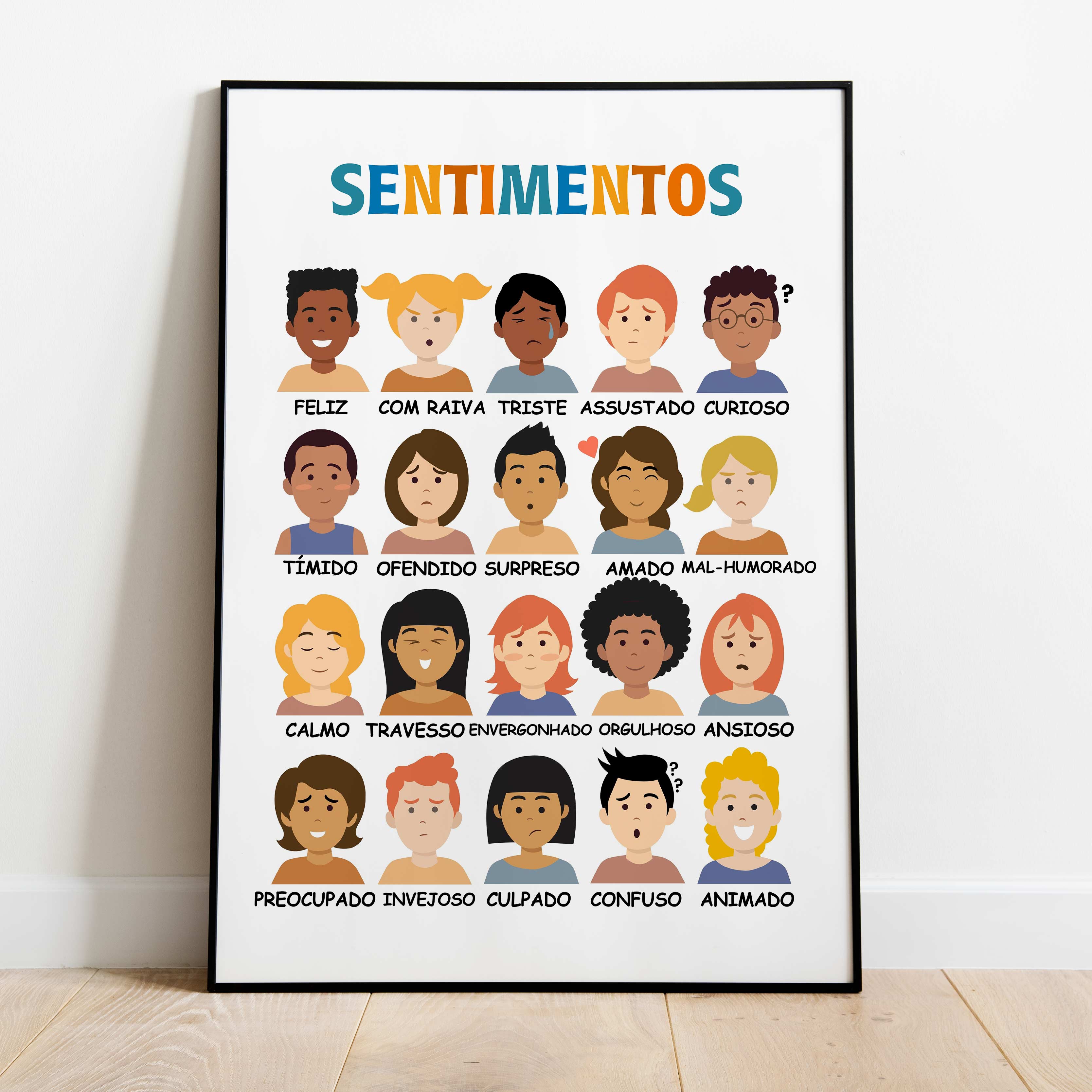 Posters on a nursery wall
