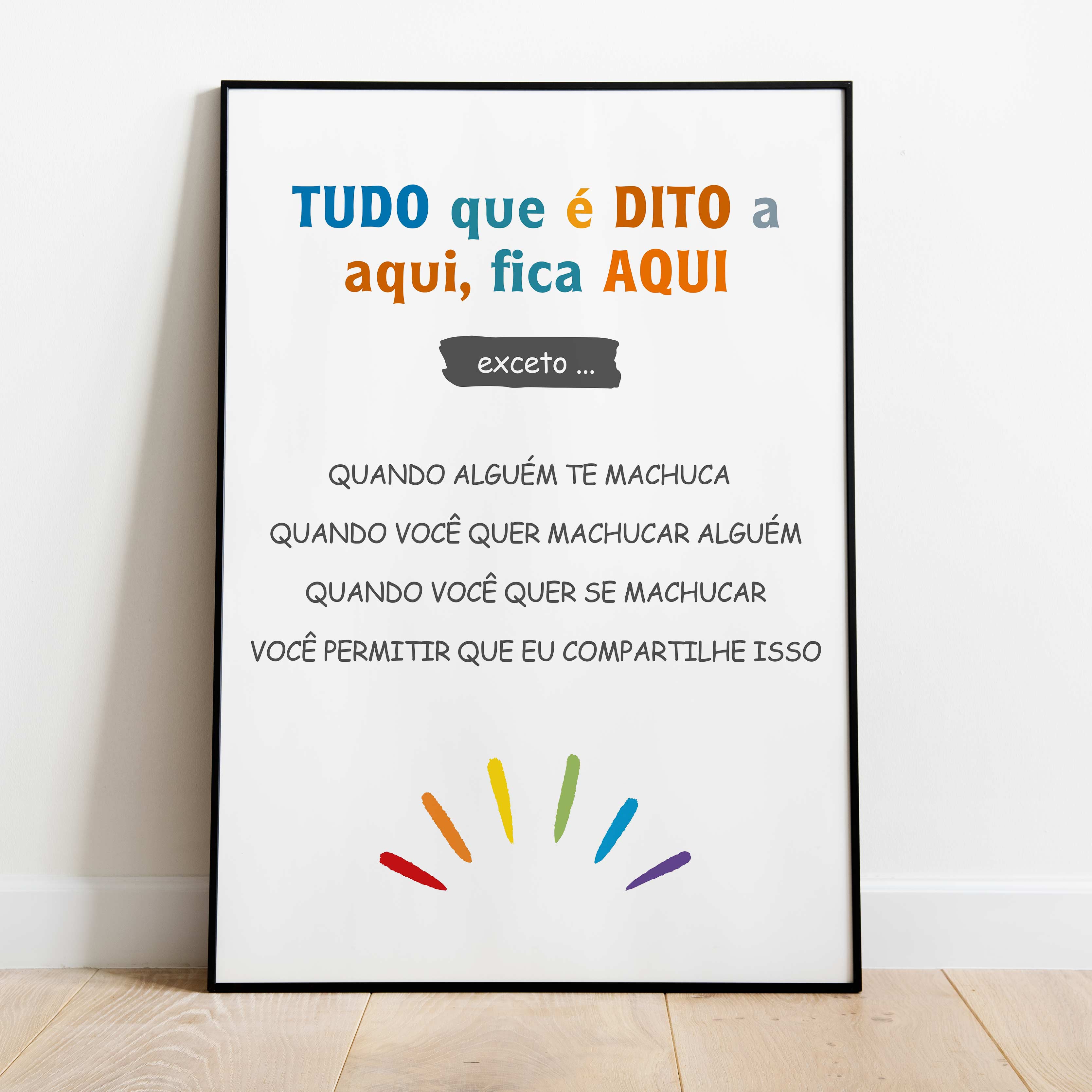 Negative thoughts poster