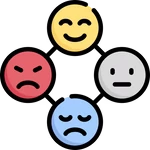 Ícone de sentimentos e emoções